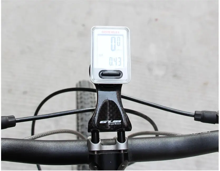 Карбоновое крепление Garmin Edge 200 520 820 Cateye велосипедный компьютерный держатель Bryton Rider 310 410 530 велосипедный светильник с зажимом для камеры