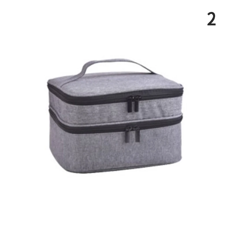 30 Bottles Essential Oil Carry Bag Portable Travel Double-layer Nail Polish Box Cosmetic Storage Perfume Lipstick Organizer | Дом и сад
