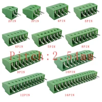 2 54mm0 1 pitch pcb screw terminal block connector 2p 3p 4p 5p 6p 7p 8p 9p 10p 12p 16pin terminals 150v 6a for 26 18awg cable