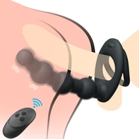 double penetration strap on anal vibrator for couples dildo vibrator anus plug g spot vibrator intimate adult sex toys for woman