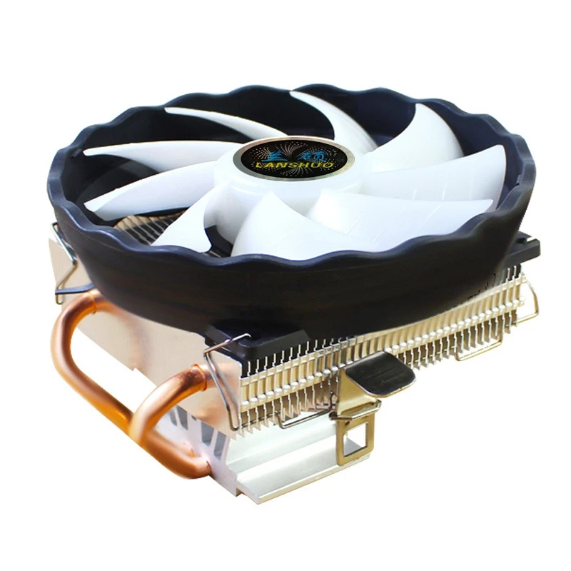 

LANSHUO 2 Медь трубка вниз дует 775AMD1155 настольный компьютер радиатор (212 горизонтальная башня 3-жильный разноцветной подсветкой)