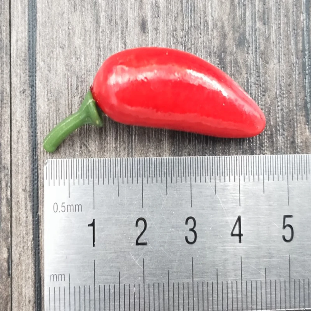 10 PCS Artificial Plastic Plants Simulation Red Chili Pepper Fake Fruit Vegetables For New Year's Home Decoration |