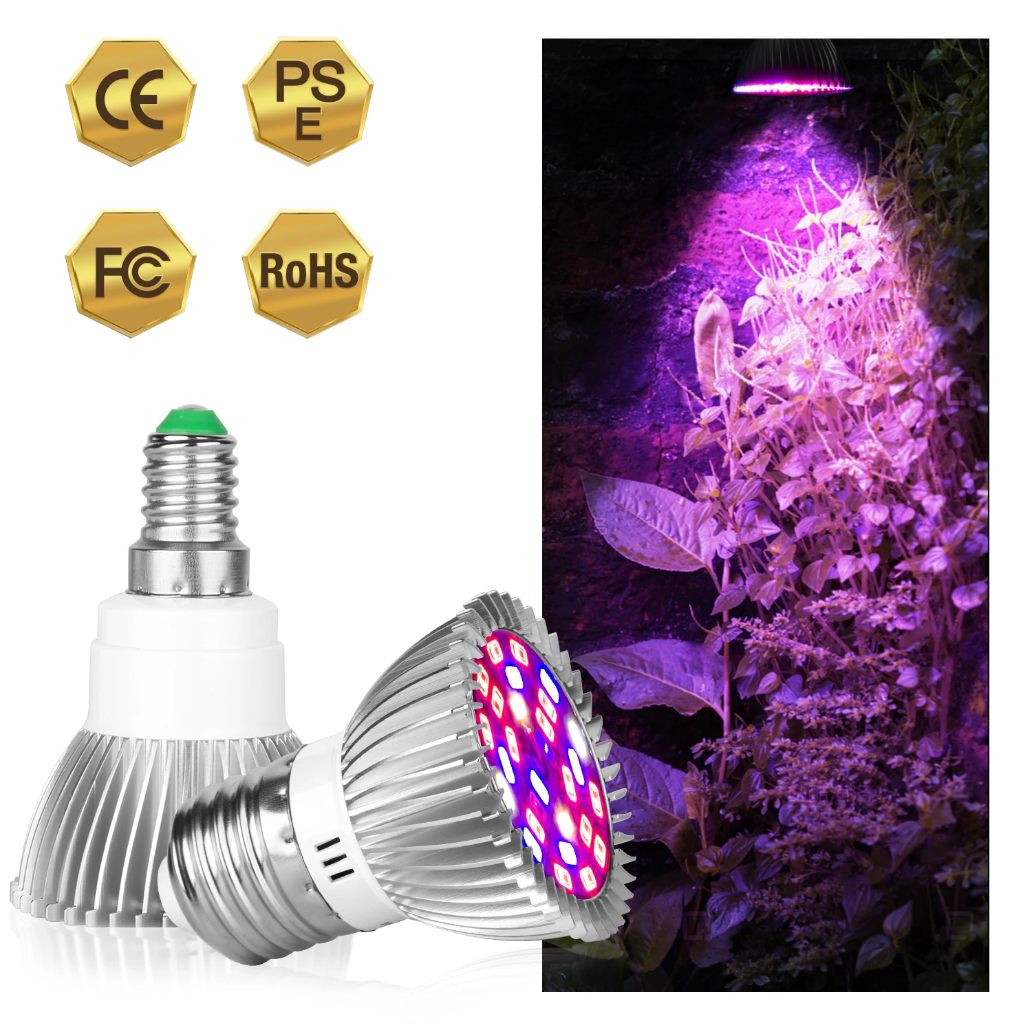 

Full Spectrum LED Grow Light 5730 SMD E27 Growing bulb AC220V Plant Light Hydroponic Plant Growth Bulb Indoor Plant 10-100W