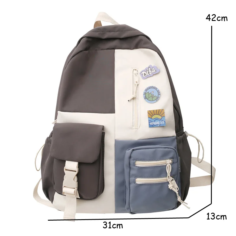 

DIEHE Women Backpack Waterproof Nylon School Backpack for Teenage Girls Ladies Rucksack Girl Book Bag Mochila Backpack School