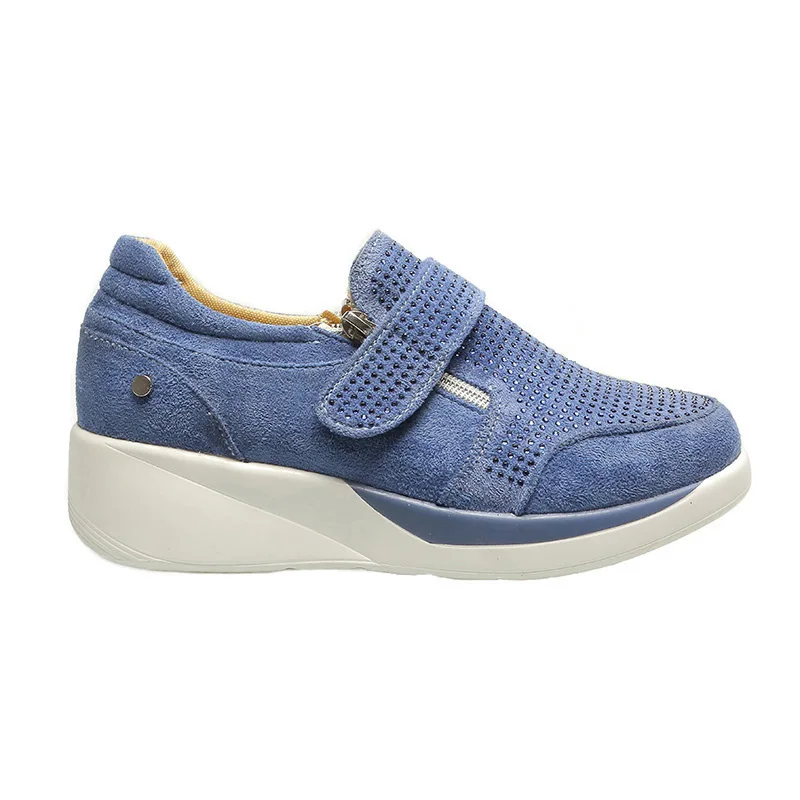 

2020 Large Size Round Sneakers Women Head Rhinestone Women's Shoes Loafers New Popular Casual Comfortable Single Shoes Women