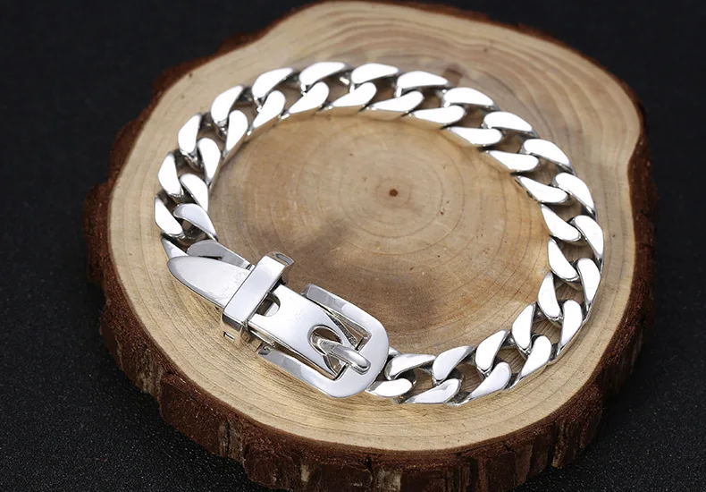 100% S925 серебро ювелирные изделия Пара личности тайский серебряный браслет