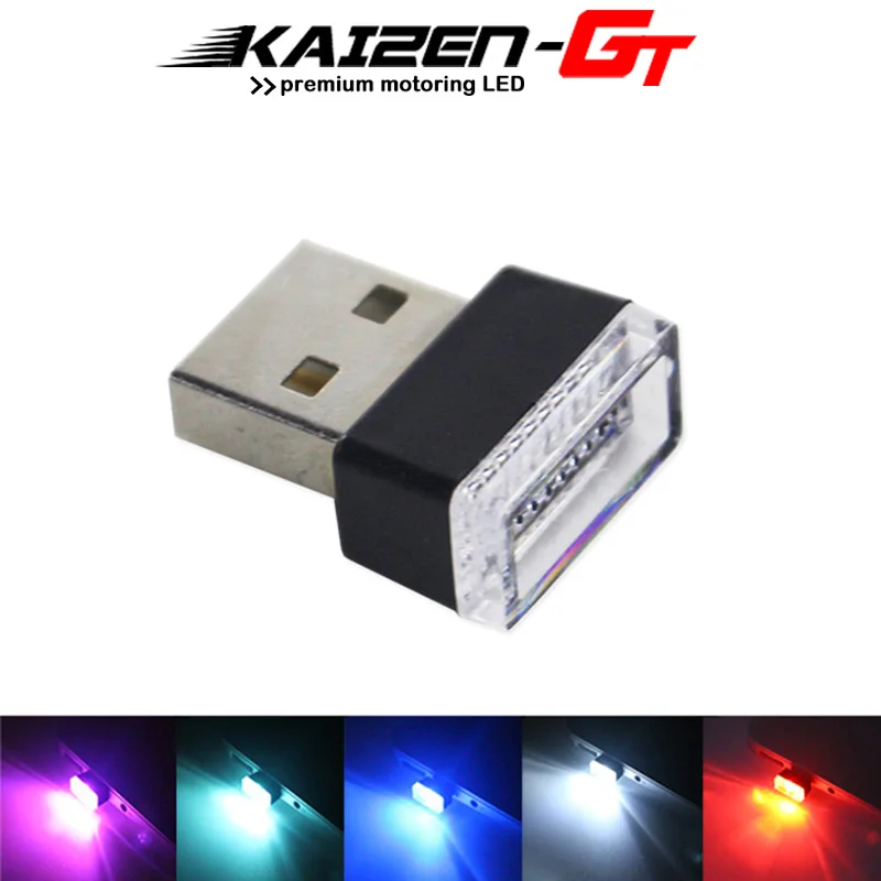 1 шт. Универсальный 5 в USB миниатюрный светодиодный интерьер автомобиля Экстра