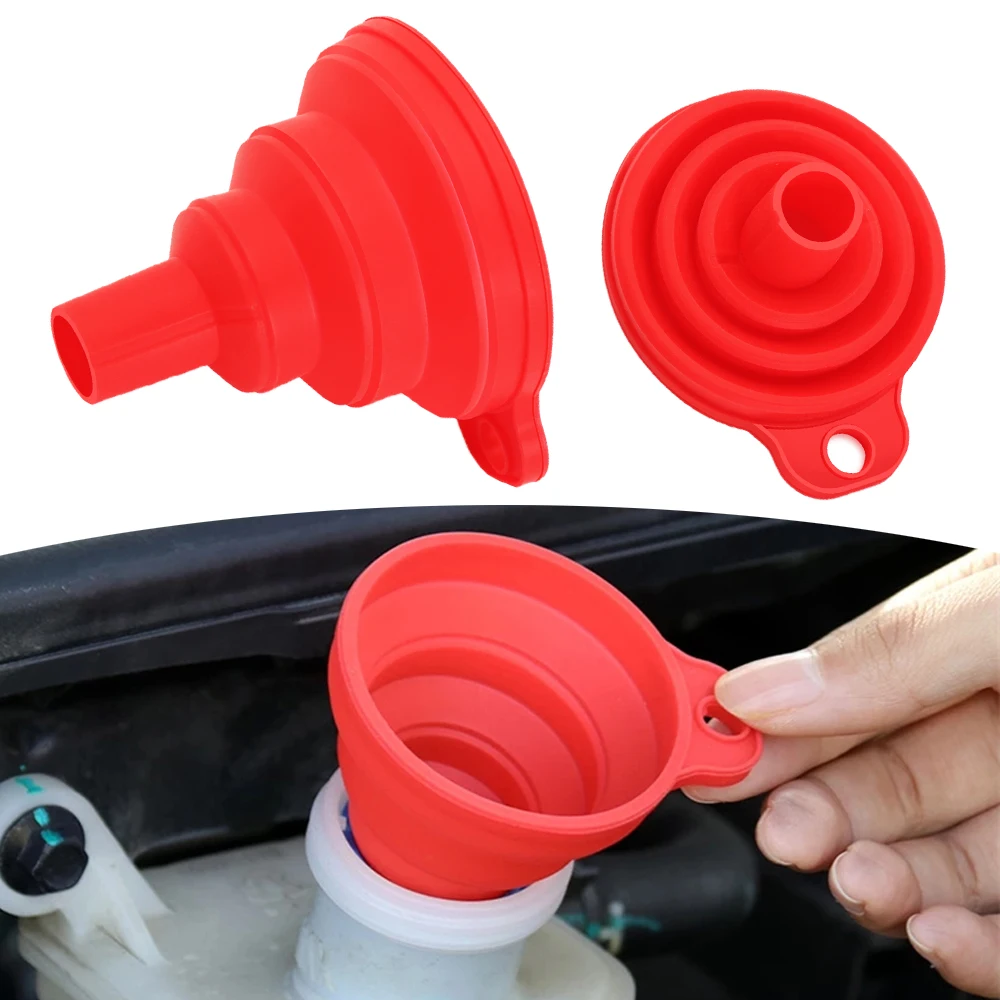 

Collapsible Silicone Car Engine Funnel for Ford MK3 MK4 MK5 Fiesta Ecosport Kuga Explorer Edge Mustang 3 4 ST Mondeo