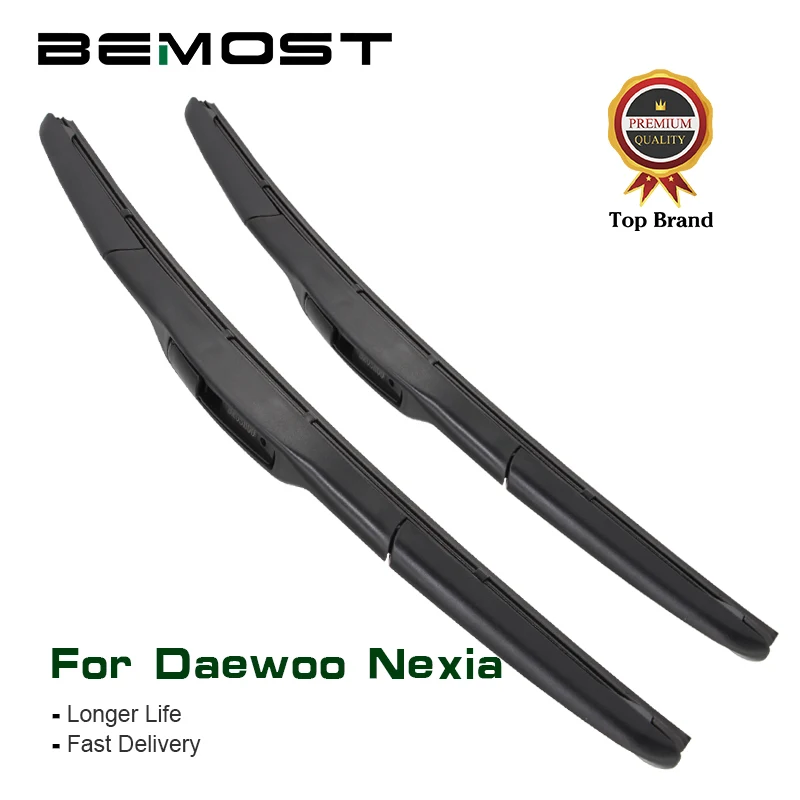

BEMOST Car Window Windshield Wiper Blades Natural Rubber For Daewoo Nexia 18"+18" , 1994 1995 1996 1997 U Hook Car Styling