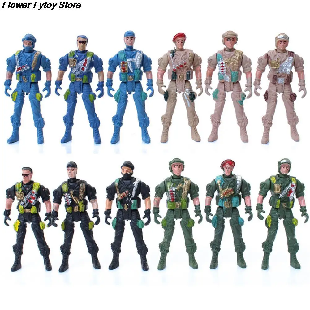 S Kids Toys Plastic Toy 9cm Soldier Men