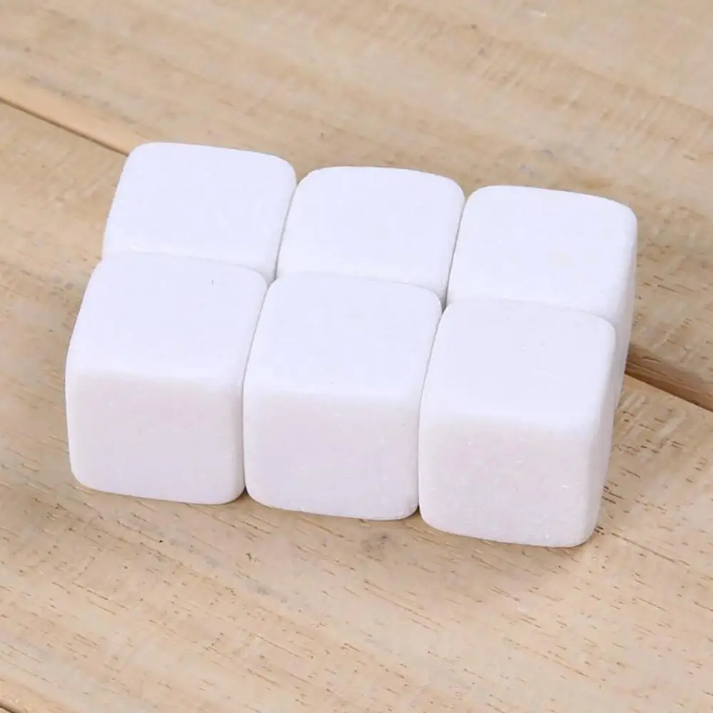 

6Pcs Marble Cubes Whiskey Drinks Chilling Ice Stone Bar Cocktail Accessories