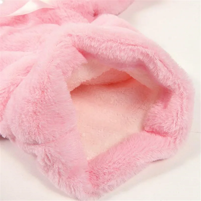 TOPATY Newborn Infant Baby Girl Faux Fur Warm Winter Hooded Cape Cloak Hoodie Coat Free Shipping |