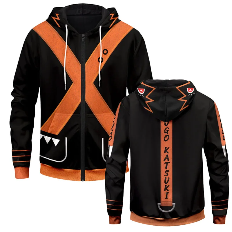 

My Hero Academia Hoodies Katsuki Bakugo Casual Oversized Loose Hoodie Comfortable Sweatshirts Cosplay Costume Streetwear