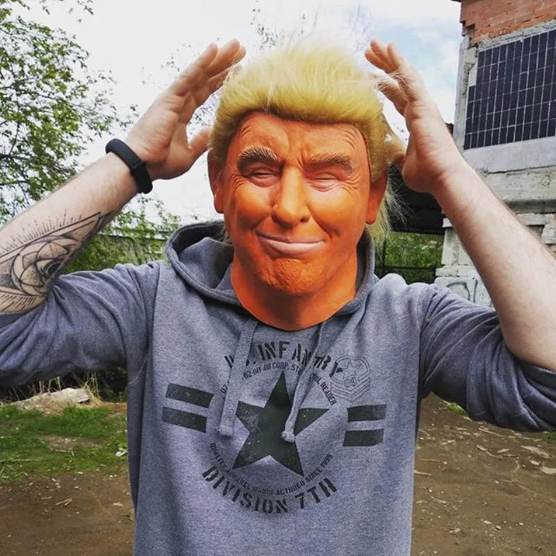 Вечерние забавные латексные маски для косплея Дональда Трампа путиного