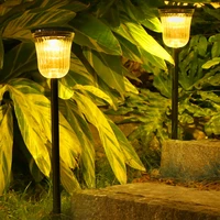 waterproof solar torch light garden lawn decoration lamp outdoor led solar lamp landscape light path lighting for home yard