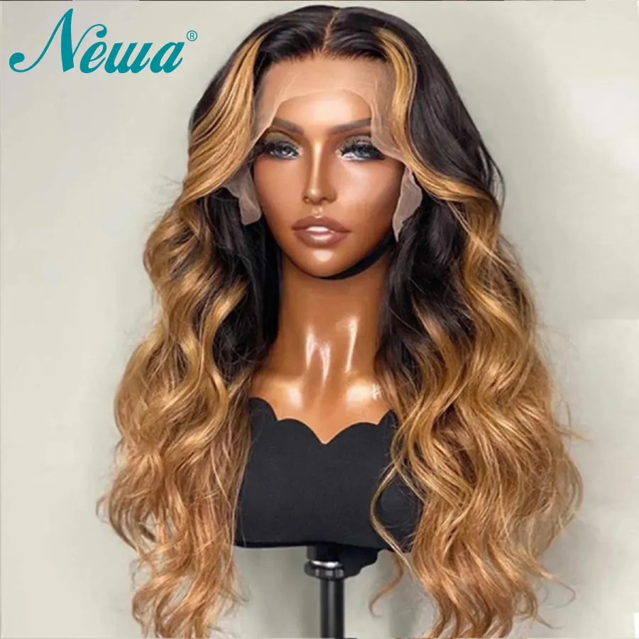 

Honey Blonde Lace Front Wigs Pre Plucked Colored Human Hair Wigs For Women 13x6 Lace Frontal Brazilian Hair Wigs Newa Hair Wigs
