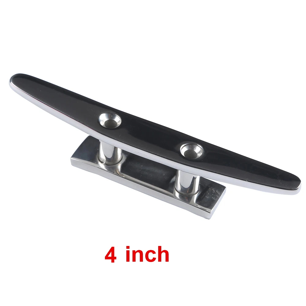 

1PC 316 S.S Deck Boat Cleats Marine Heavy Duty Mooring Rope Tie 4" FIT ROPE SAILING