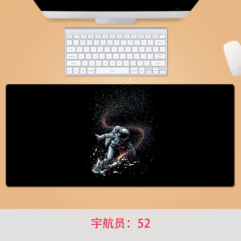 

Игровой коврик для мыши, компьютерный геймерский коврик для мыши, нескользящий коврик для мыши, коврик для мыши с космическим рисунком и кла...