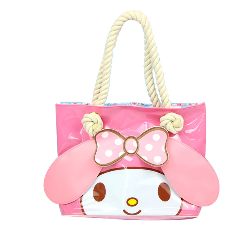 С рисунками из мультфильма My Melody Cinnamoroll Pompompurin бадбадтц-мару Сумки натуральной