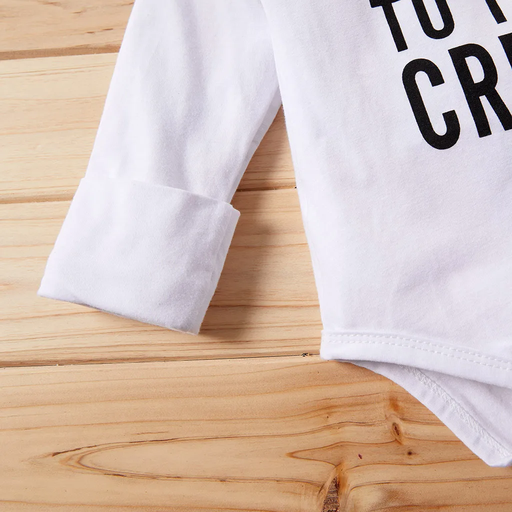 Комплект из 3 предметов комбинезон для малышей с длинными рукавами и буквенным