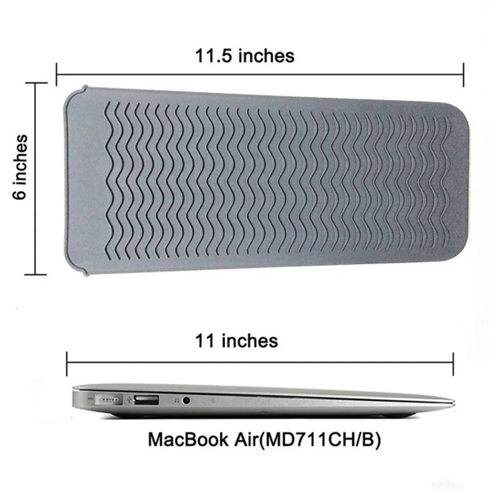Силиконовый термостойкий выпрямитель для волос многофункциональный