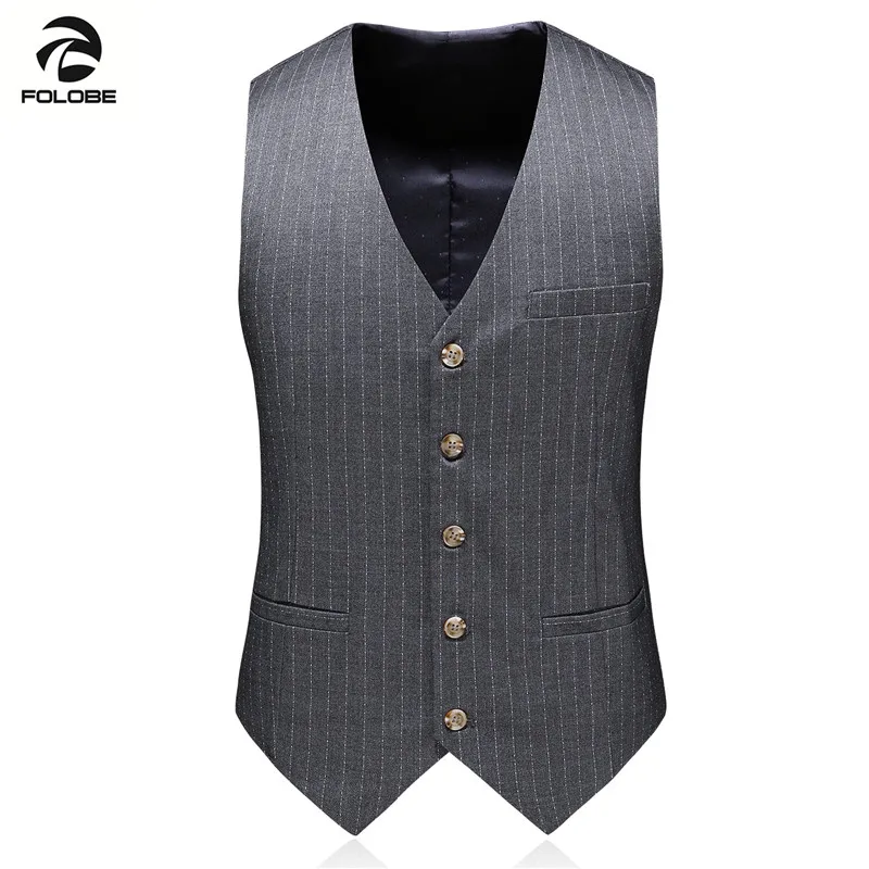 FOLOBE/Новинка 2021 года Высококачественный мужской двубортный костюм в полоску для