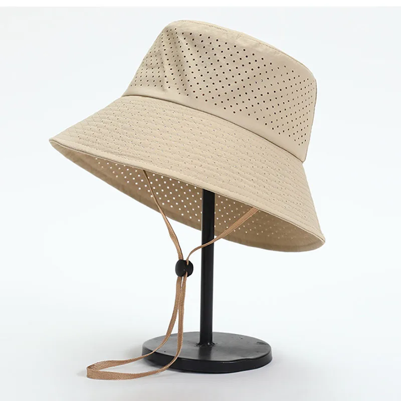 كبير رئيس كبير الحجم قبعة الشمس النساء الرجال صياد قبعة القطن بنما حوض شبكة تنفس الصيف حجم كبير دلو القبعات 54-58-63cm