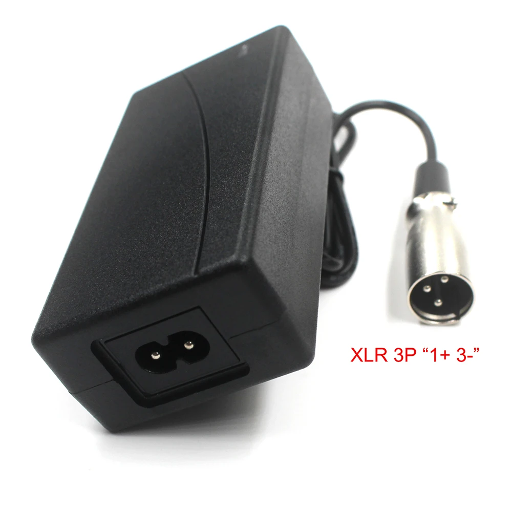 

DC 42V 2A 10 Series Lithium Battery Charger 36 V Scooter Charger for 36V 2A Electric E Bike Powerboard Adapter chargeur XLR 3P