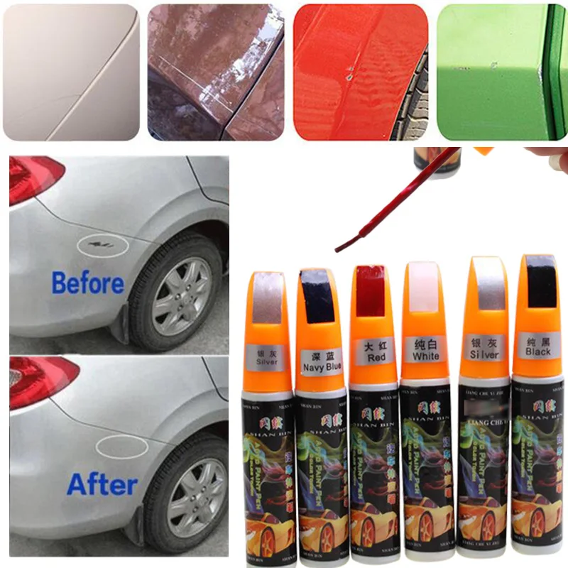 Scratch Repair for Vehicles Marker Pen Car Compact Automotive Touchup Paint Coat Smart High Quality Portable |