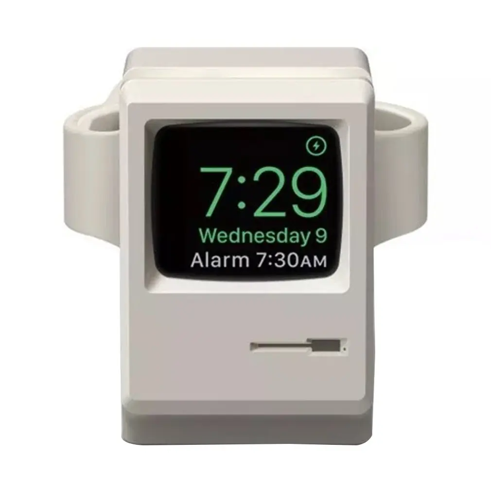 

For apple watch retro charging stand Apple Watch silicone charging night mode bracket