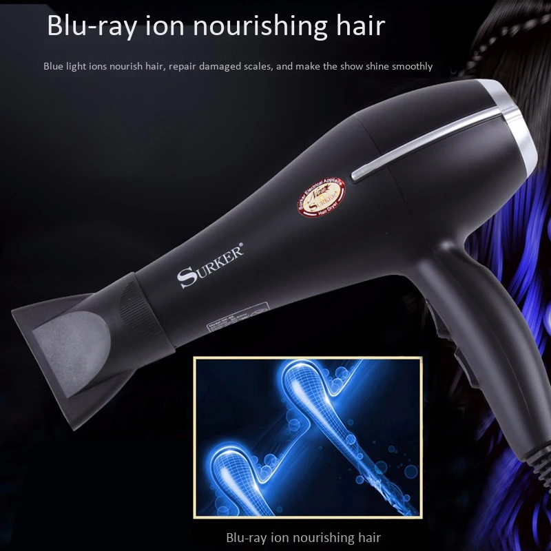 Surker Sk-66 2000 Вт мощный профессиональный салон фен для волос Отрицательные ионы