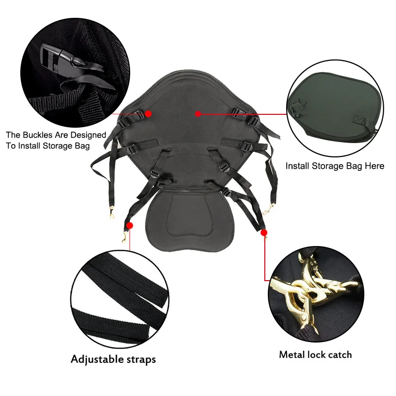 Регулируемая каноэ каяк спинка сиденье для хранения рюкзак подушка надувная