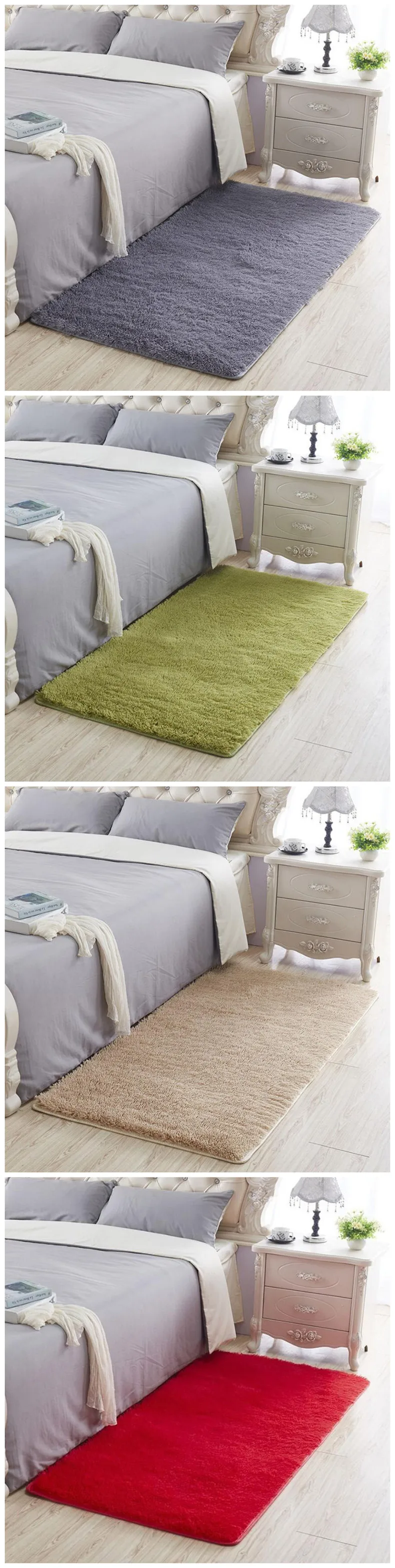High Quality Big Size Bathroom Carpet Floor Rug Bedroom Kitchen Bathroom Mat Sofa Rug 1pcs Rectangle Solid Bath Mat Doorway Rug