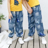 andy papa spring and autumn boys girls ankle length pants fashion casual cotton mosquito trousers free shipping girls leggings