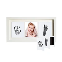 baby handprint footprint kit diy photo frame non toxic no touch skin inkless ink pads for newborn pet prints souvenir gifts