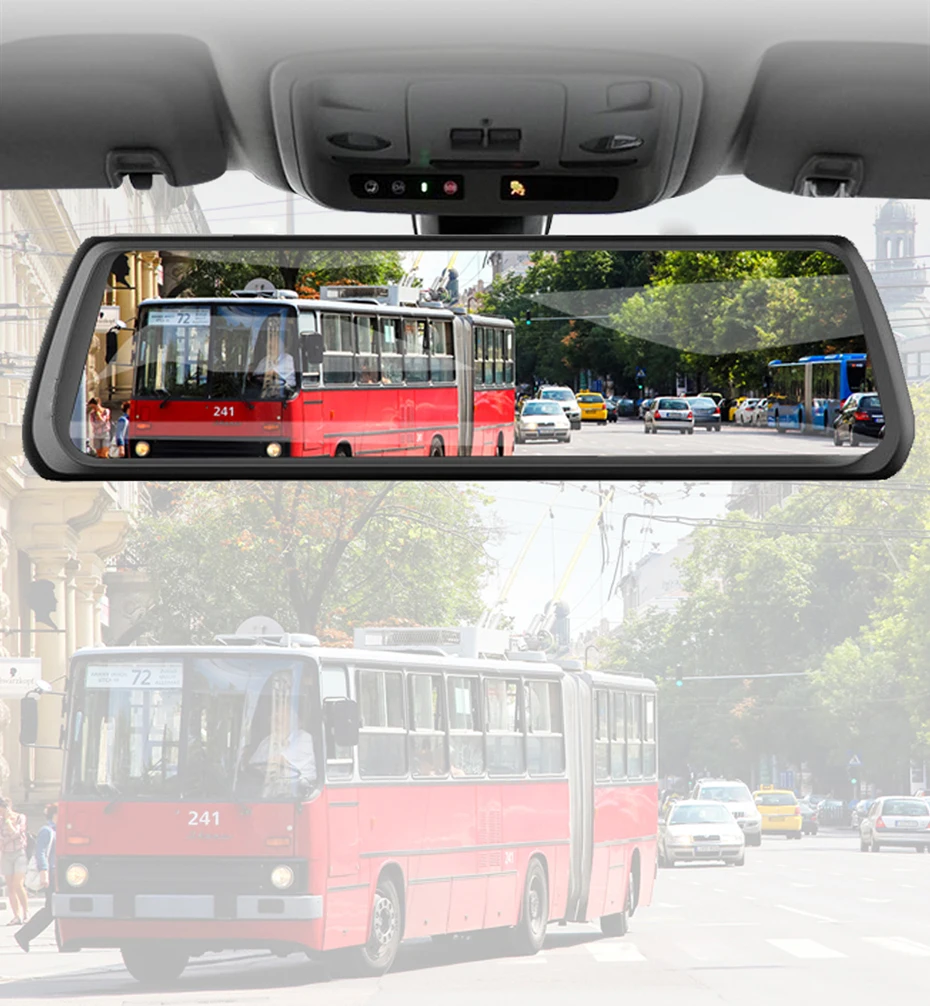 WHEXUNE 4G Автомобильный видеорегистратор Android Touch ADAS Dash Cam Автомобильное зеркало заднего вида 10 дюймов видеорегистратор двойной объектив gps навигатор рекордер WiFi