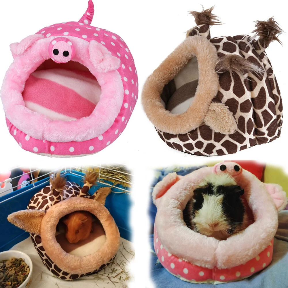 

Soft Guinea Pig House Bed Cage for Hamster Mini Animal Mice Rat Nest Bed Hamster House Small Pets Product