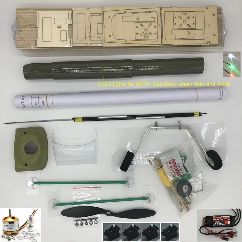 1200 мм DIY RC Самолет набор из пробкового дерева J3 Cub