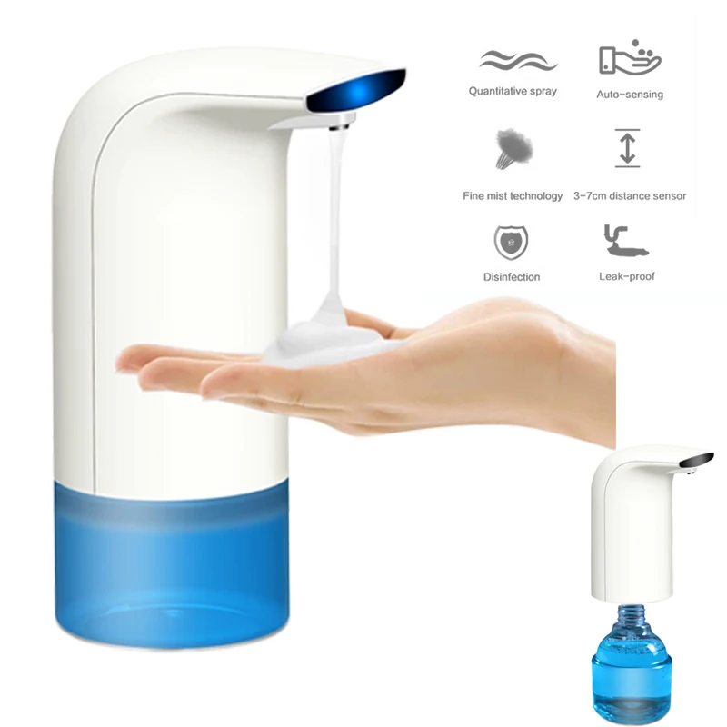 

Automatic Alcohol Spray Dispenser Touchless Alcohol Disinfectant Liquid Sope Dispensers IR Sensor Bottle For Bathroom Accessor