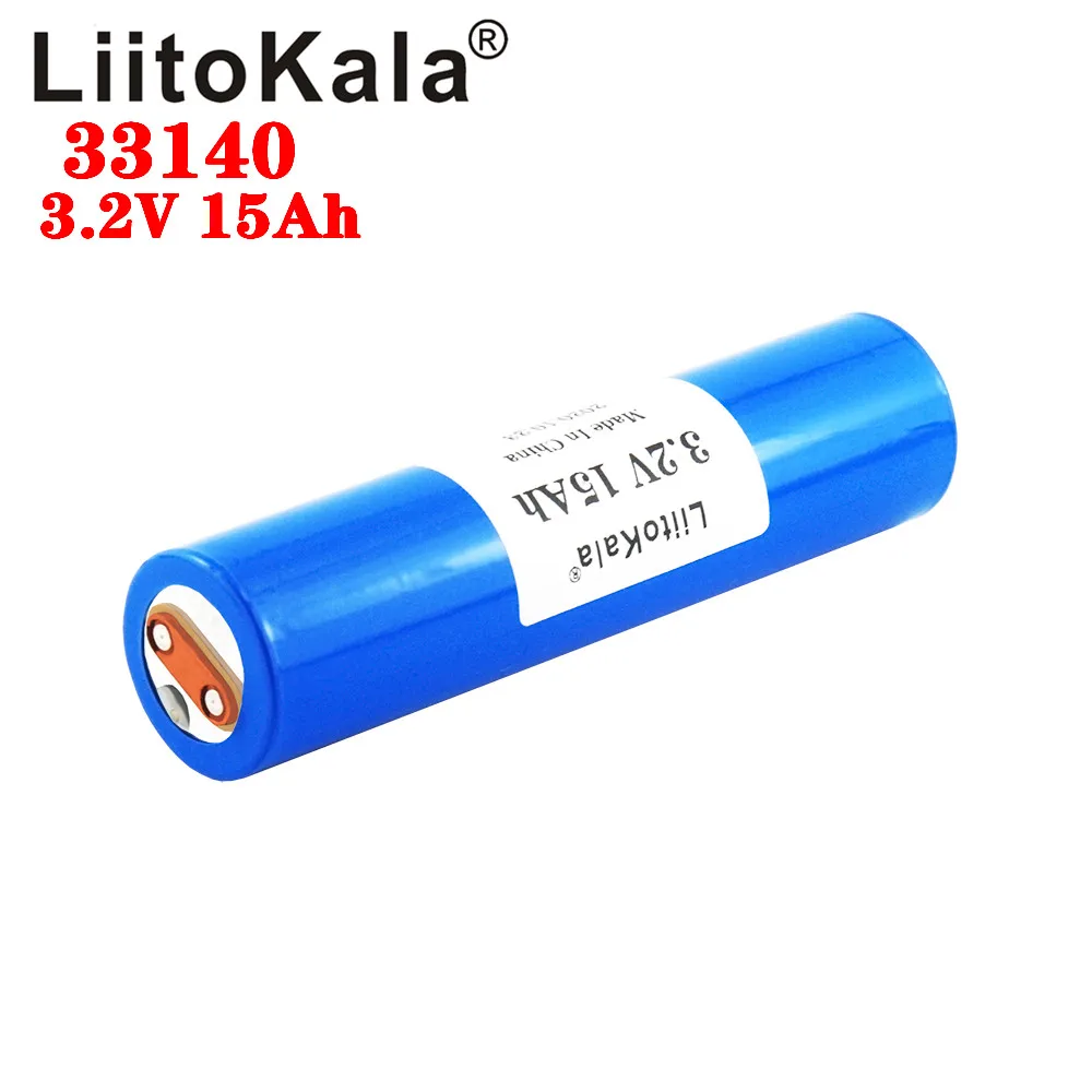 

4pcs LiitoKala 33140 3.2v 15Ah lifepo4 lithium batteries 3.2V Cells for diy 12v 24v e bike e-scooter power tools Battery pac