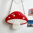 Женская сумочка в форме гриба из искусственной кожи на цепочке, повседневный мессенджер на плечо, кросс-боди, тоут для покупок