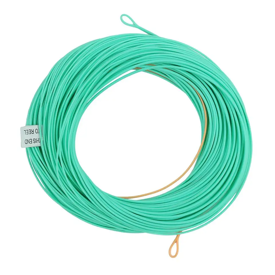 Maximumcatch 90FT 2/3/4/5/6/7 WT Нимфа Fly леска с плавающей Fly Line с двумя сварных петли - Цвет: Line Only