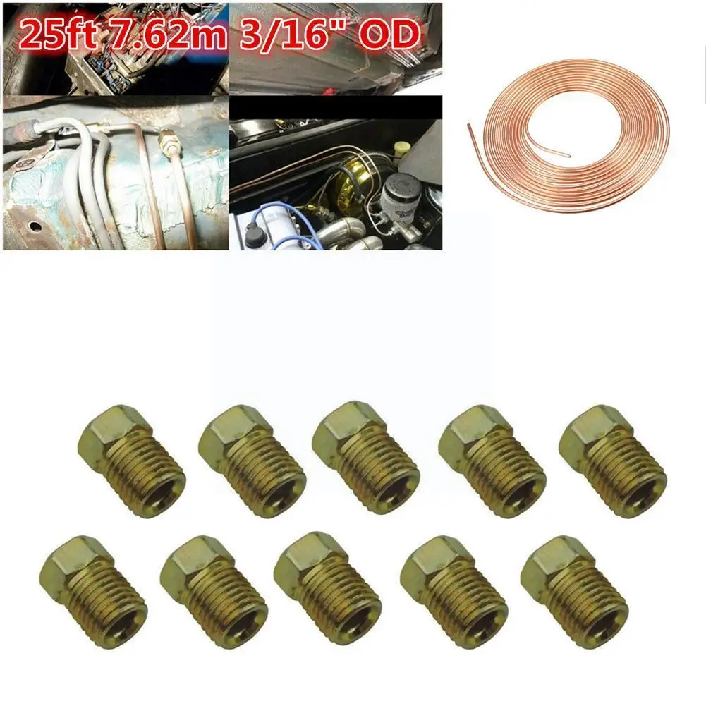 

Винтовые гайки для тормозной трубы 3/16 дюйма, 10 мм x 1 мм