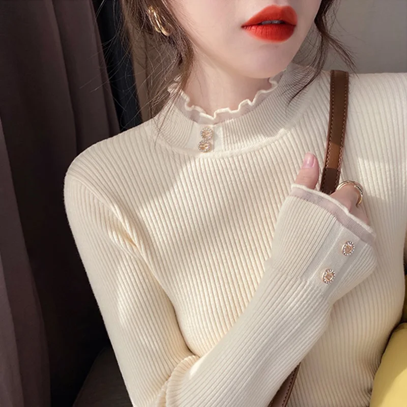 

within half a turtleneck render unlined upper garment dress take a long-sleeved T-shirt European coat ins for the goods
