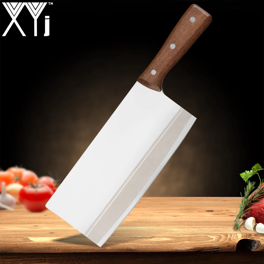 XYj ручной работы китайский мясницкий нож 8 дюймов для нарезки из