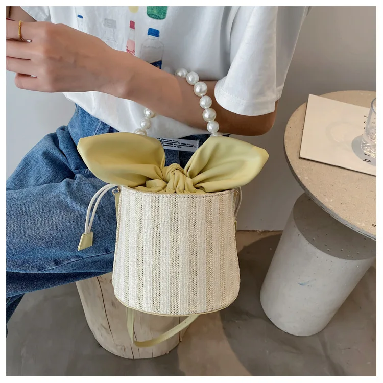 

Korean Style Bucket Bag for Women 2021 Handbag Solid Color High Quality Small Crossbody Fashion Womens Shoulder Messenger Bags