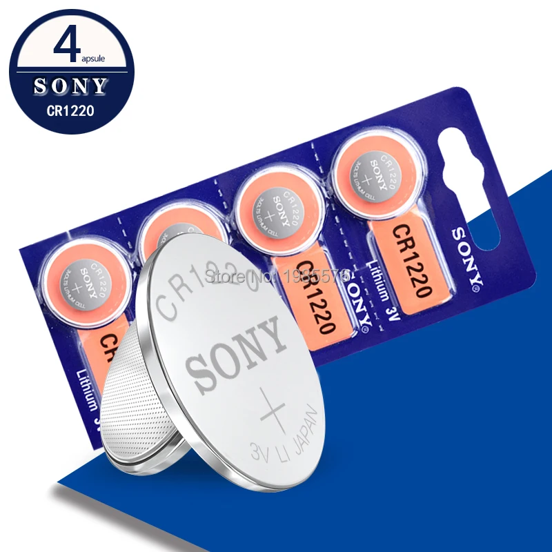 4 шт. батарейки для Sony CR1220 DL1220 BR1220 LM1220 литиевая батарейка монет 3 в CR 1220 часов