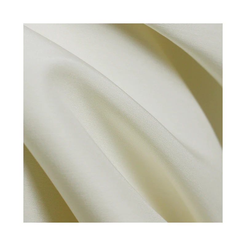45mm Heavy Silk Cotton Fabric in Pure White Color for Women Pants, Dress Suits, and Sewing Cloth - White Waxberry image 5