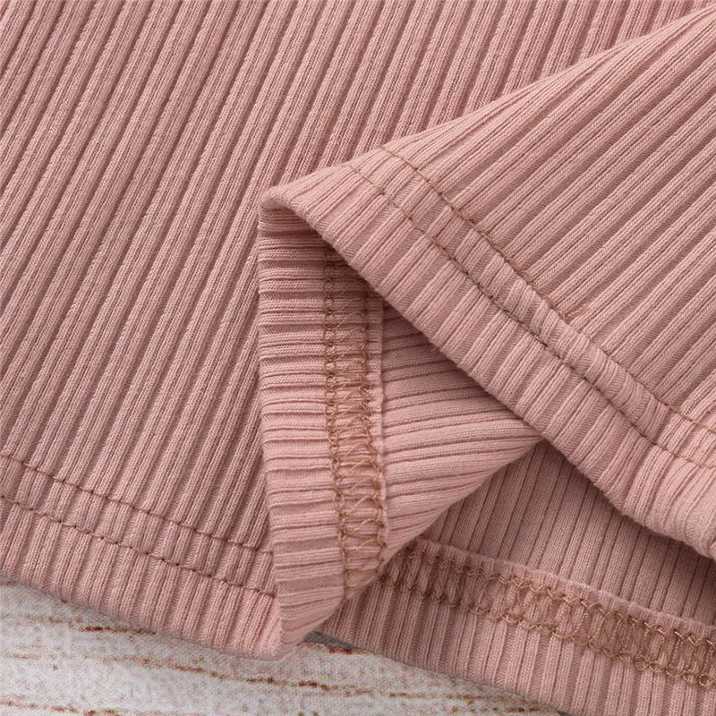 Однотонный топ с длинным рукавом для маленьких девочек + юбка на подтяжках