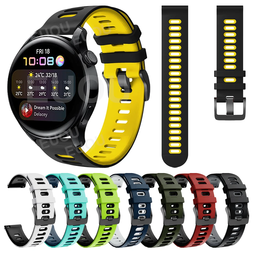 

For HUAWEI WATCH 3 46mm WATCH3 Sports Silicone Strap GT 2 Pro Band Watchband WristBand Replaceable Accessories Belt Bracelet